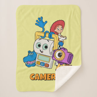 Toy Story Atlas, Smarty Pants, Snappy, & Jessie Sherpa Blanket