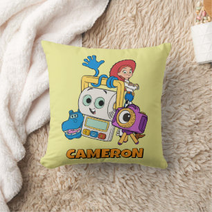 Toy Story Atlas, Smarty Pants, Snappy, & Jessie Throw Pillow