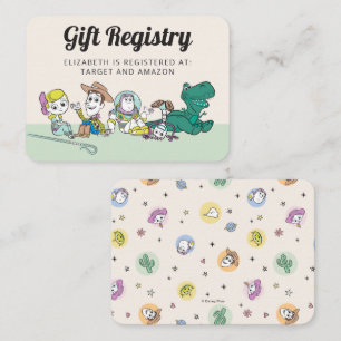 Toy Story Baby Shower Books for Baby Insert Card