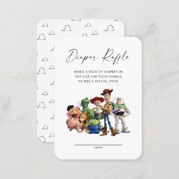 Toy Story Baby Shower Diaper Raffle Insert Card by ToyStory at Zazzle