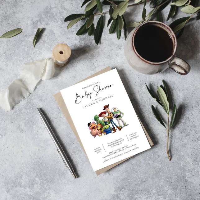 Toy Story Baby Shower Invitation

