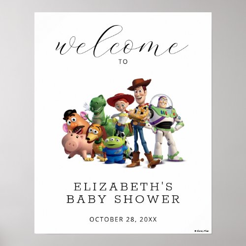 Toy Story Baby Shower Welcome Sign