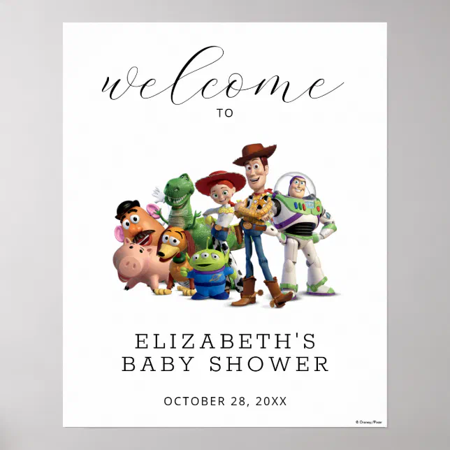 Toy Story Baby Shower Welcome Sign Zazzle