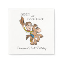 Toy Story Baby Woody 1st Birthday Napkins