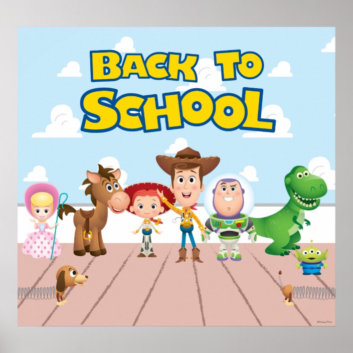 Toy Story Back To School Poster