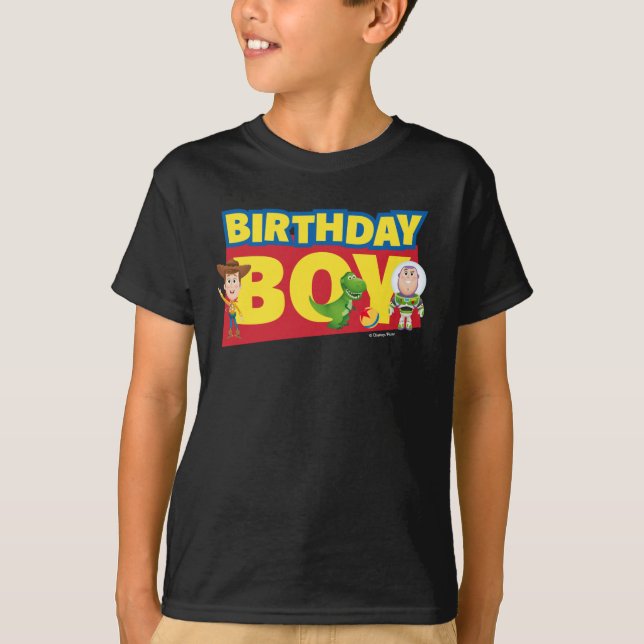 Toy Story | Birthday Boy - Name & Age T-Shirt (Front)