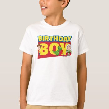 Toy Story | Birthday Boy - Name & Age T-shirt by ToyStory at Zazzle