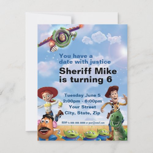 Toy Story Birthday Invitation