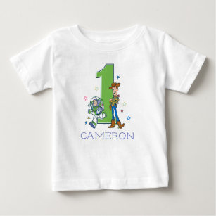 Toy Story   Buzz and Woody 1st Birthday  Baby T-Shirt