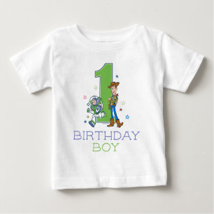 Toy Story Buzz and Woody 1st Birthday Boy Baby T-Shirt