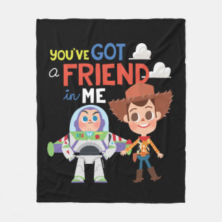 Toy Story | Buzz and Woody Cartoon Fleece Blanket