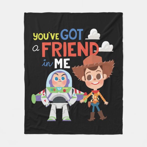 Toy Story  Buzz and Woody Cartoon Fleece Blanket