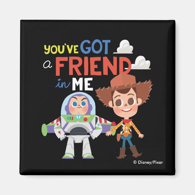 Toy Story | Buzz and Woody Cartoon Magnet (Front)