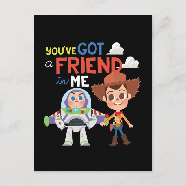 Toy Story | Buzz and Woody Cartoon Postcard (Front)