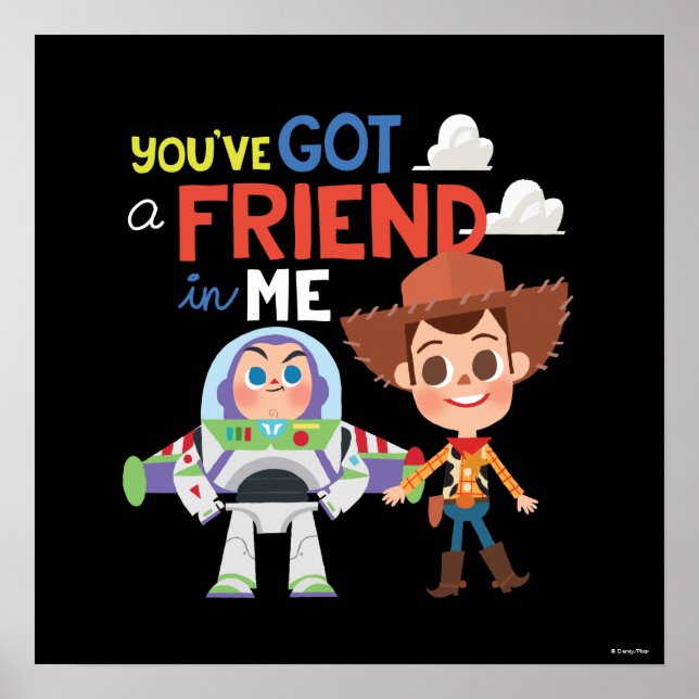 Toy Story | Buzz and Woody Cartoon Poster (Front)