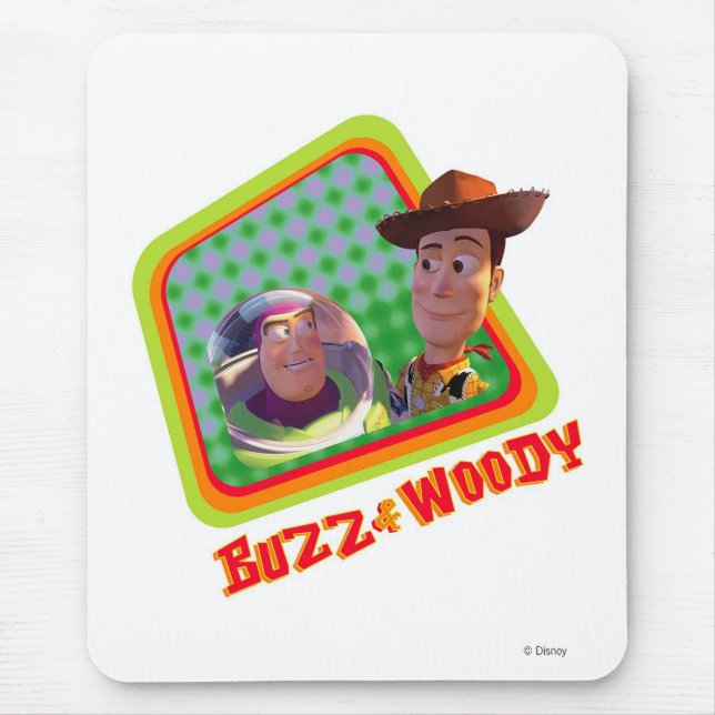 Toy Story Buzz and Woody Friends design Mouse Pad (Front)