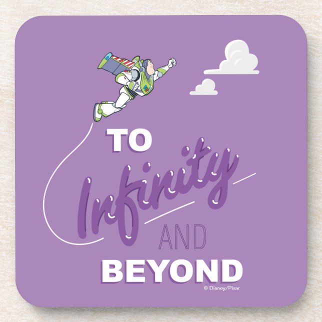 Toy Story | Buzz Flying "To Infinity And Beyond" Beverage Coaster (Front)