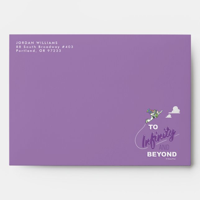 Toy Story | Buzz Flying "To Infinity And Beyond" Envelope (Front)