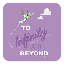 Toy Story | Buzz Flying "To Infinity And Beyond" Square Sticker