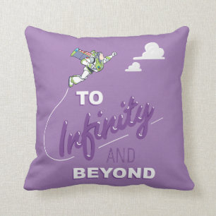 Toy Story   Buzz Flying "To Infinity And Beyond" Throw Pillow