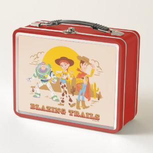 Toy Story Buzz, Jessie, Woody "Blazing Trails" Metal Lunch Box