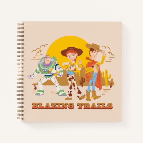 Toy Story Buzz, Jessie, Woody "Blazing Trails" Notebook
