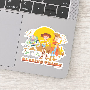 Toy Story Buzz, Jessie, Woody "Blazing Trails" Sticker