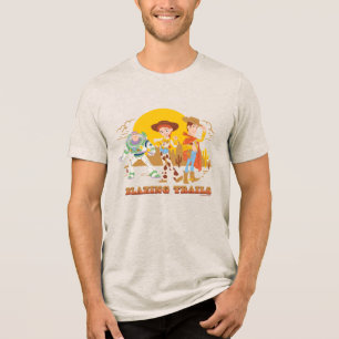 Toy Story Buzz, Jessie, Woody "Blazing Trails" Tri-Blend Shirt