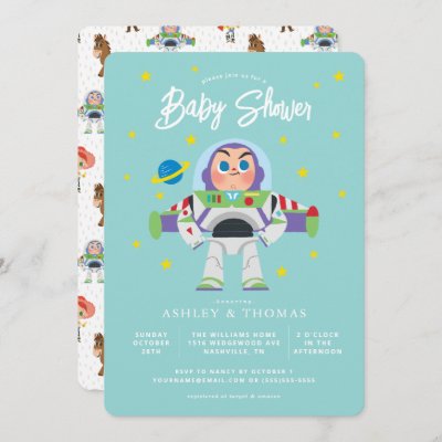 Toy Story | Buzz Lightyear Baby Shower Invitation