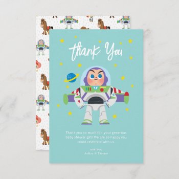 Toy Story | Buzz Lightyear Baby Shower Thank You by ToyStory at Zazzle