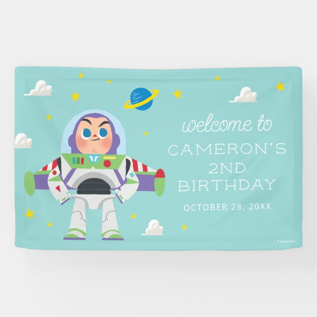 Toy Story | Buzz Lightyear Birthday Banner (Horizontal)
