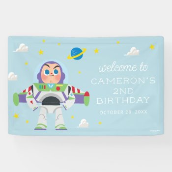 Toy Story | Buzz Lightyear Birthday Banner by ToyStory at Zazzle