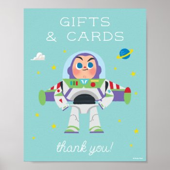 Toy Story | Buzz Lightyear Birthday Gift Table Poster by ToyStory at Zazzle