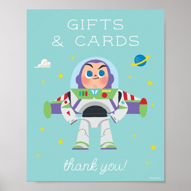 Toy Story | Buzz Lightyear Birthday Gift Table Poster (Front)