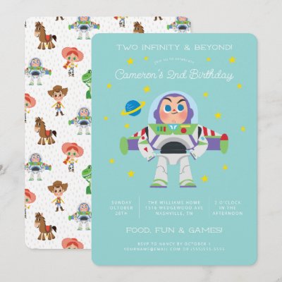 Toy Story | Buzz Lightyear Birthday Invitation