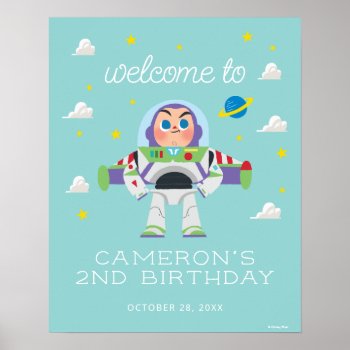 Toy Story | Buzz Lightyear Birthday Poster by ToyStory at Zazzle