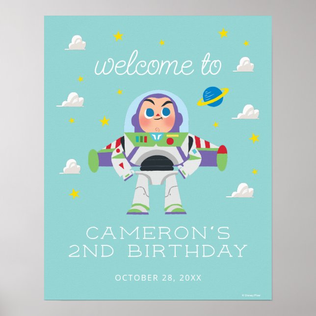 Toy Story | Buzz Lightyear Birthday Poster (Front)