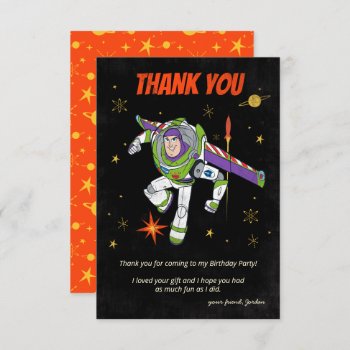 Toy Story | Buzz Lightyear Birthday Thank You by ToyStory at Zazzle