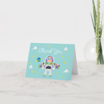 Toy Story | Buzz Lightyear Birthday Thank You Card by ToyStory at Zazzle
