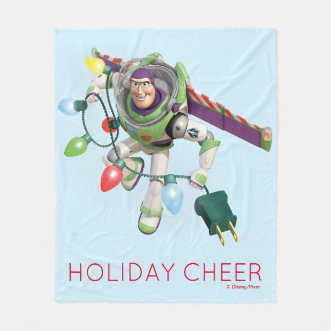 Toy Story | Buzz Lightyear Decorating Christmas Fleece Blanket (Front)