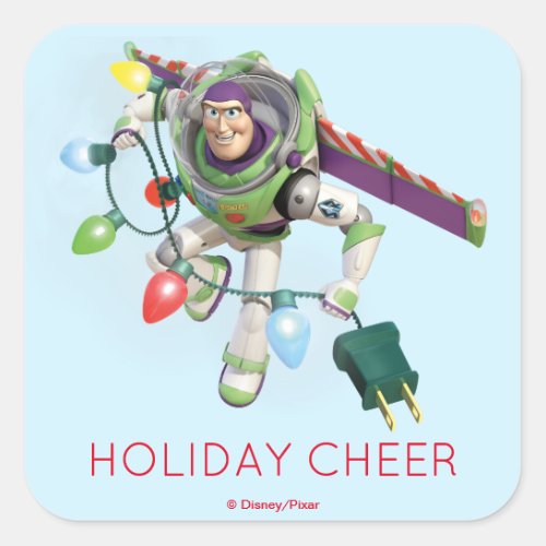 Toy Story  Buzz Lightyear Decorating Christmas Square Sticker