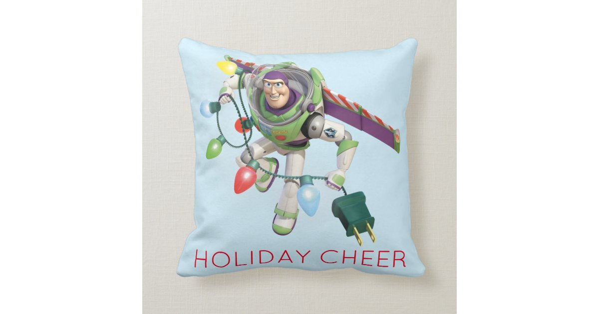Toy Story Buzz Lightyear Decorating Christmas Throw Pillow