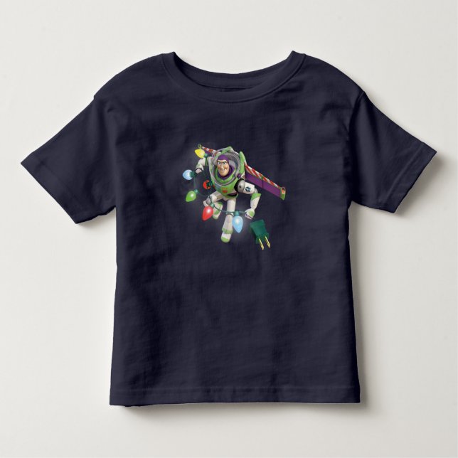 Toy Story | Buzz Lightyear Decorating Christmas Toddler T-shirt (Front)