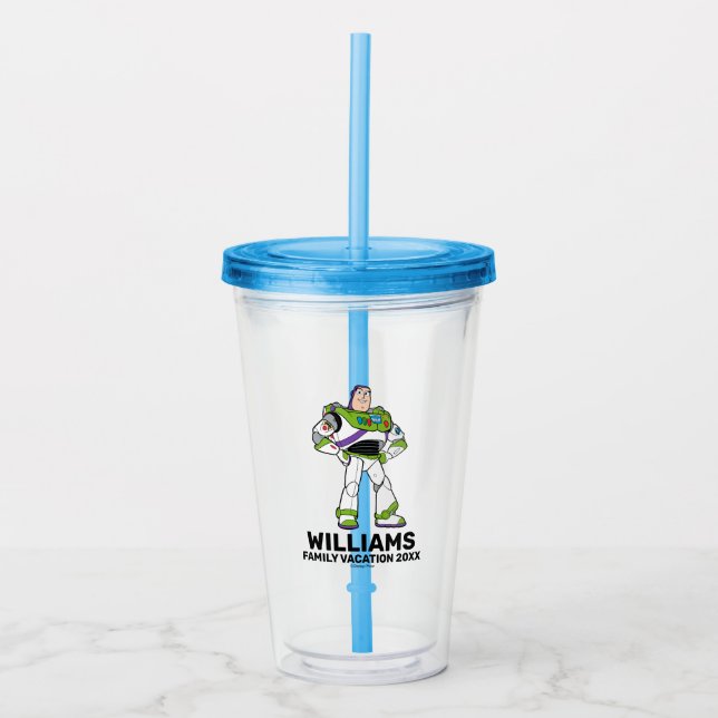 Toy Story Buzz Lightyear | Family Vacation Acrylic Tumbler (Front)