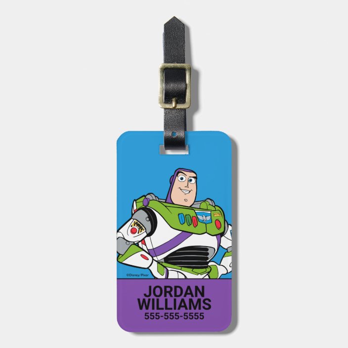 buzz lightyear luggage tag