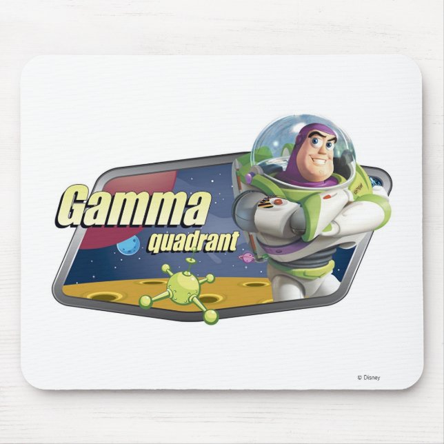 Toy Story Buzz Lightyear Gamma Quadrant logo Mouse Pad (Front)