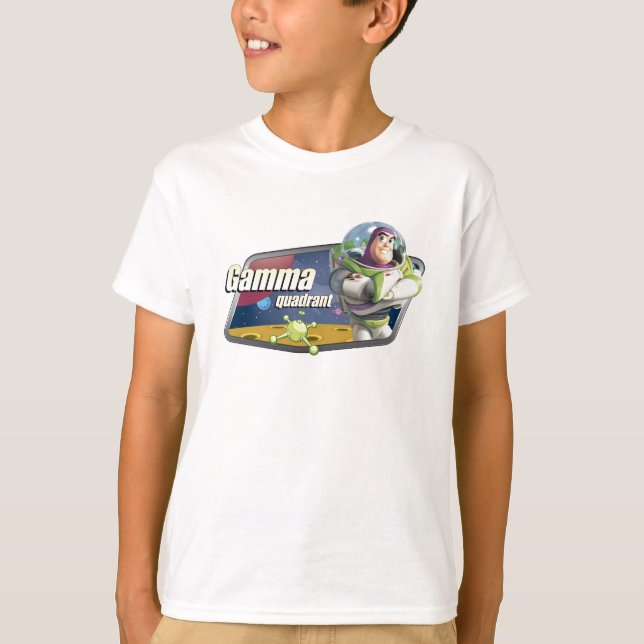 Toy Story Buzz Lightyear Gamma Quadrant logo T-Shirt (Front)