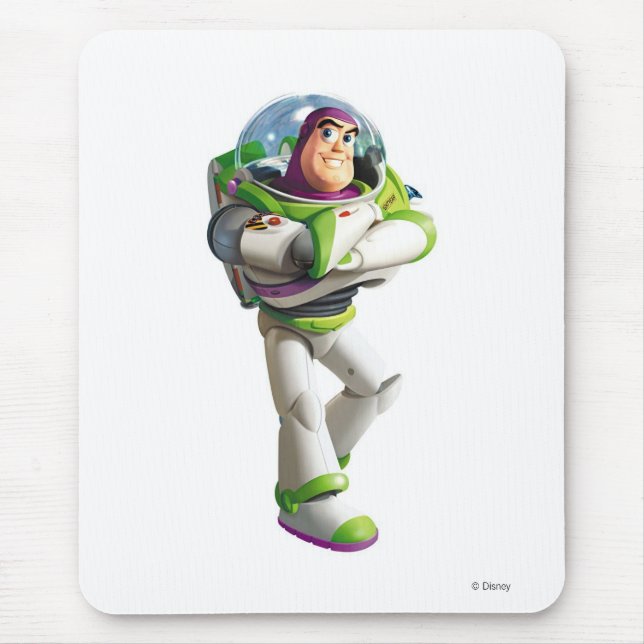Toy Story Buzz Lightyear standing with folded arms Mouse Pad (Front)