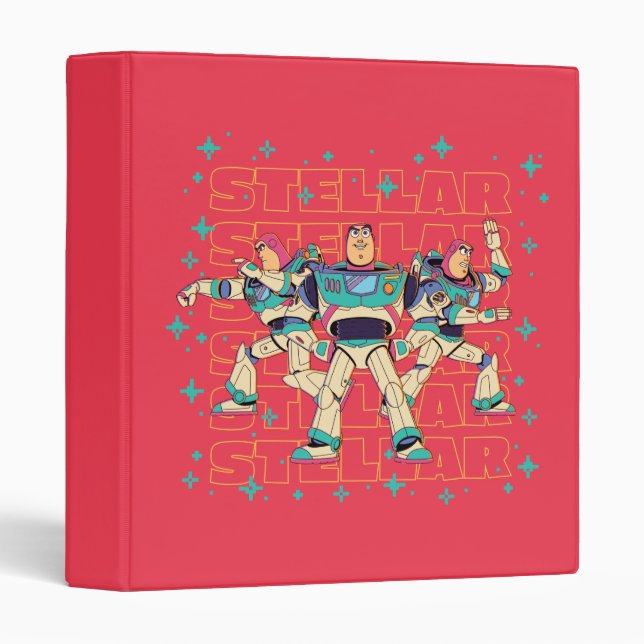 Toy Story Buzz Lightyear "STELLAR" 3 Ring Binder (Front/Spine)