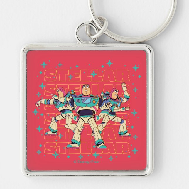 Toy Story Buzz Lightyear "STELLAR" Keychain (Front)